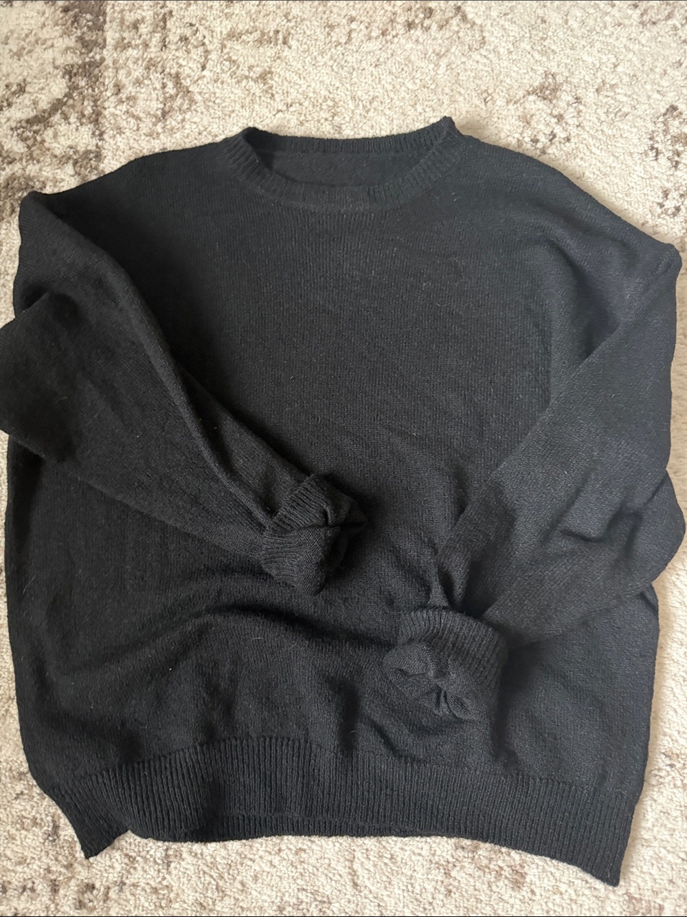 Women’s Black Crewneck Sweater